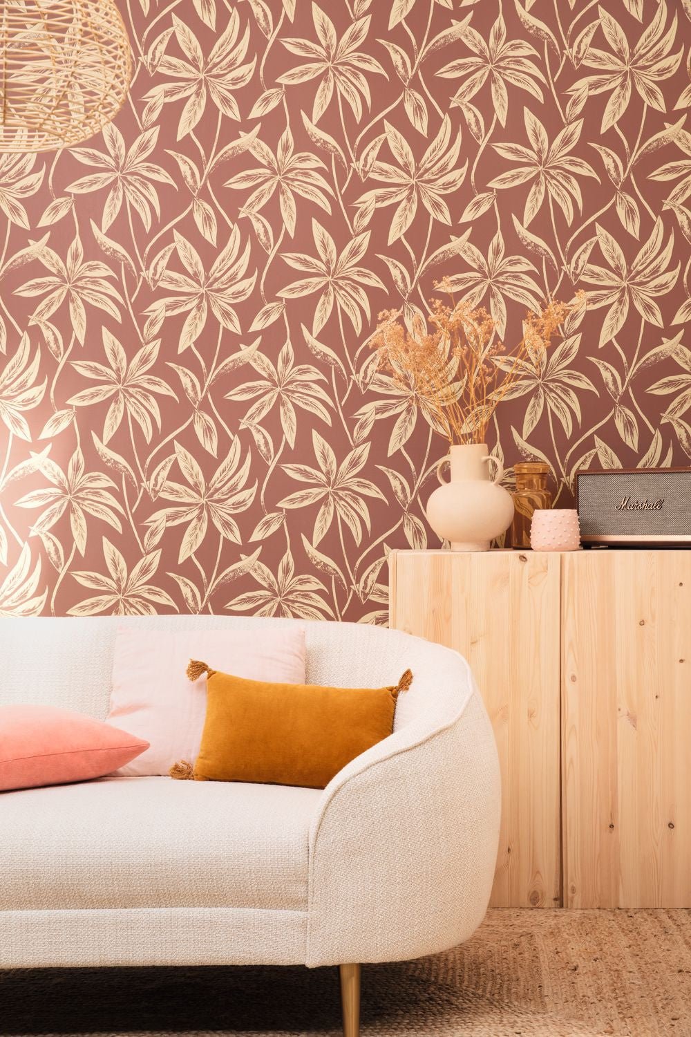 Paradisio Wallpaper - Lie De Vin - Caselio - 103704084 - Premier Wallcovering