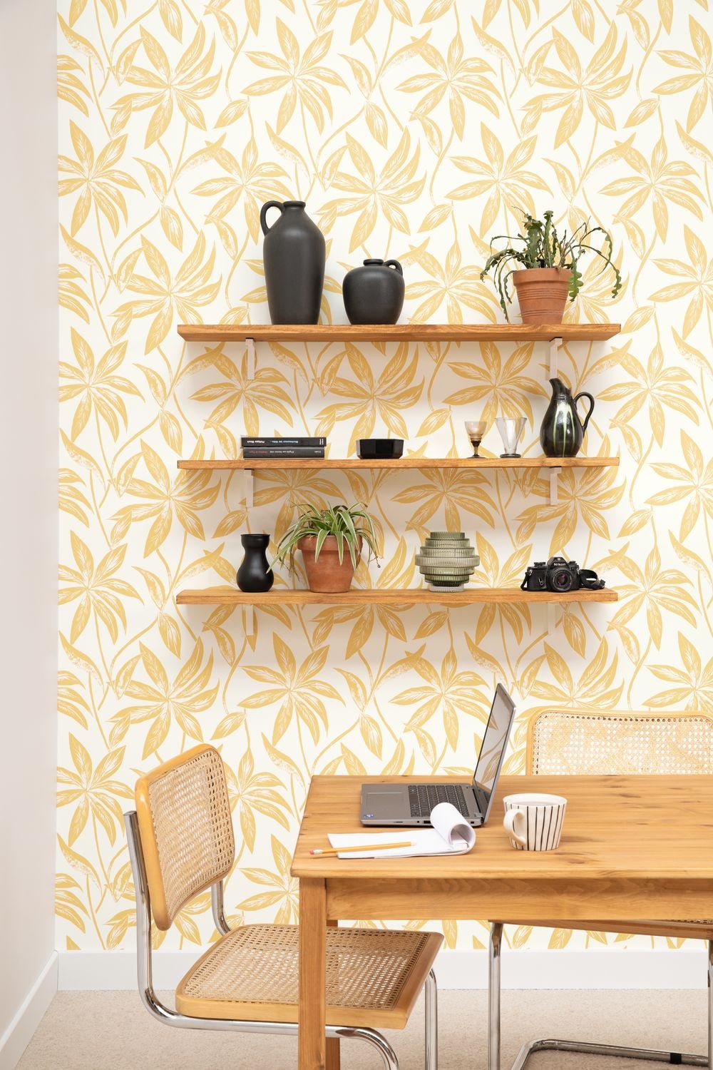 Paradisio Wallpaper - Safran - Caselio - 103702020 - Premier Wallcovering