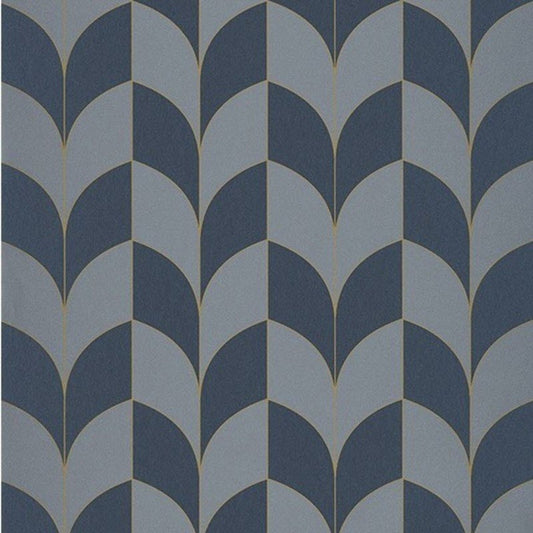 Paradoxe Belle Epoque Wallpaper - Bleu - Casadeco - 82256203 - Premier Wallcovering