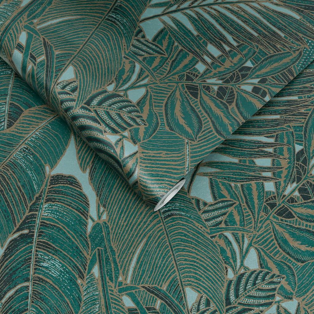 Paradys Wallpaper - Green - Graham & Brown - 119669 - Premier Wallcovering
