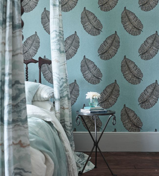 Paraggi Wallpaper - Gray - Osborne & Little - W7218-04 - Premier Wallcovering