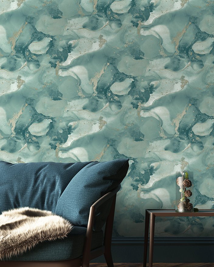 Parian Wallpaper - Duck Egg - Holden Décor - 36230 - Premier Wallcovering