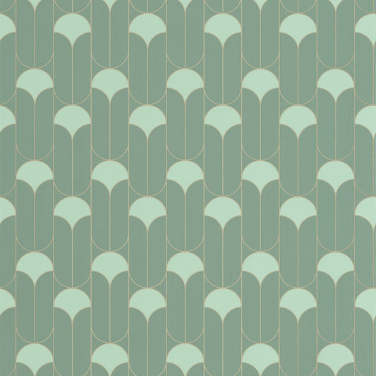 Paris Wallpaper - Vert De Gris - Caselio - 103967299 - Premier Wallcovering