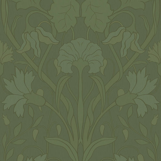 Parisienne Wallpaper - Shades of Olive - LAN100168 - Lucie Annabel - Premier Wallcovering