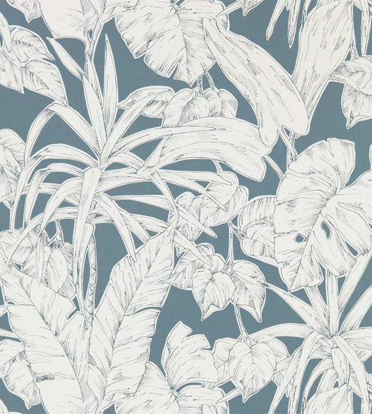 Parlour Palm Wallpaper - Charcoal - NZAW112023 - Scion - Premier Wallcovering