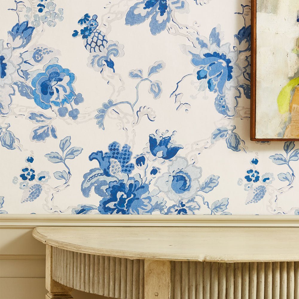 Parnham Wallpaper - Azure - Blithfield - 530-08 - Premier Wallcovering