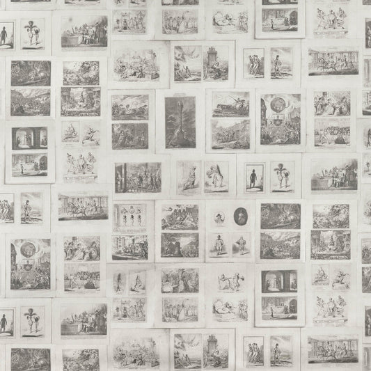 Parody Wallpaper - Black/White - Andrew Martin - SCHPAR - Premier Wallcovering