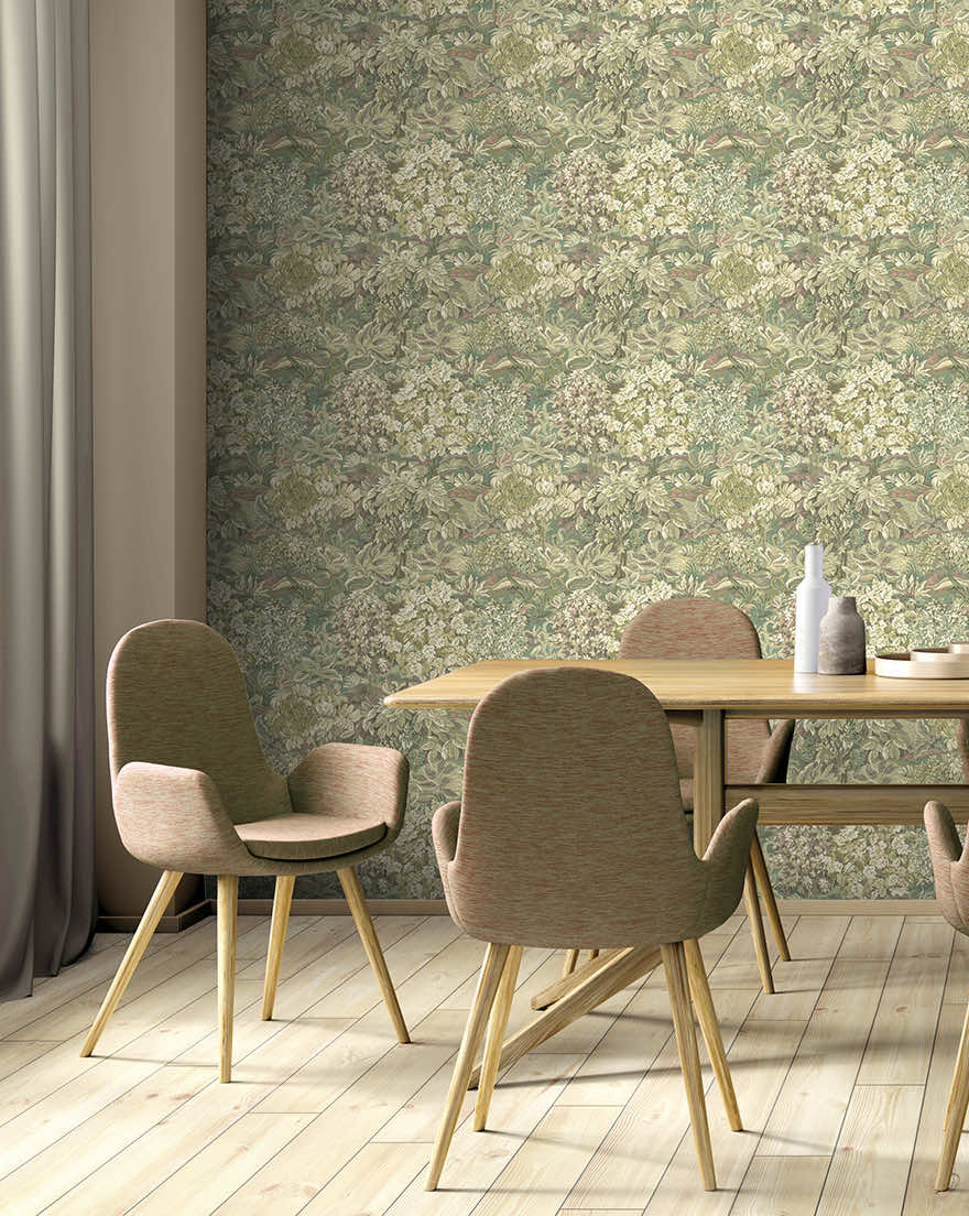 Parsons Wood Wallpaper - Green - Holden Décor - 91630 - Premier Wallcovering