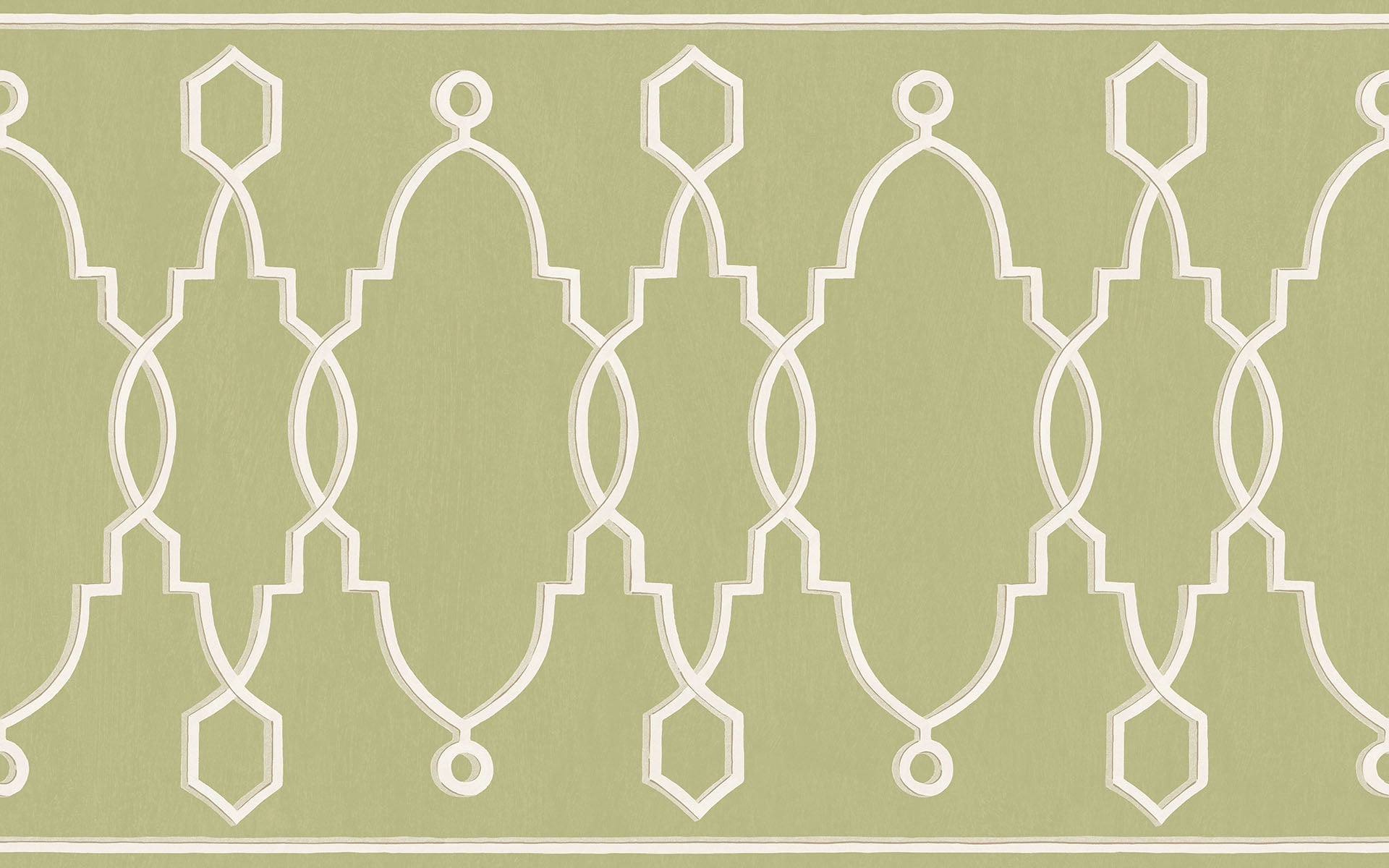 Parterre Border Wallpaper - Olive Green - 99/3012 - Cole & Son - Premier Wallcovering