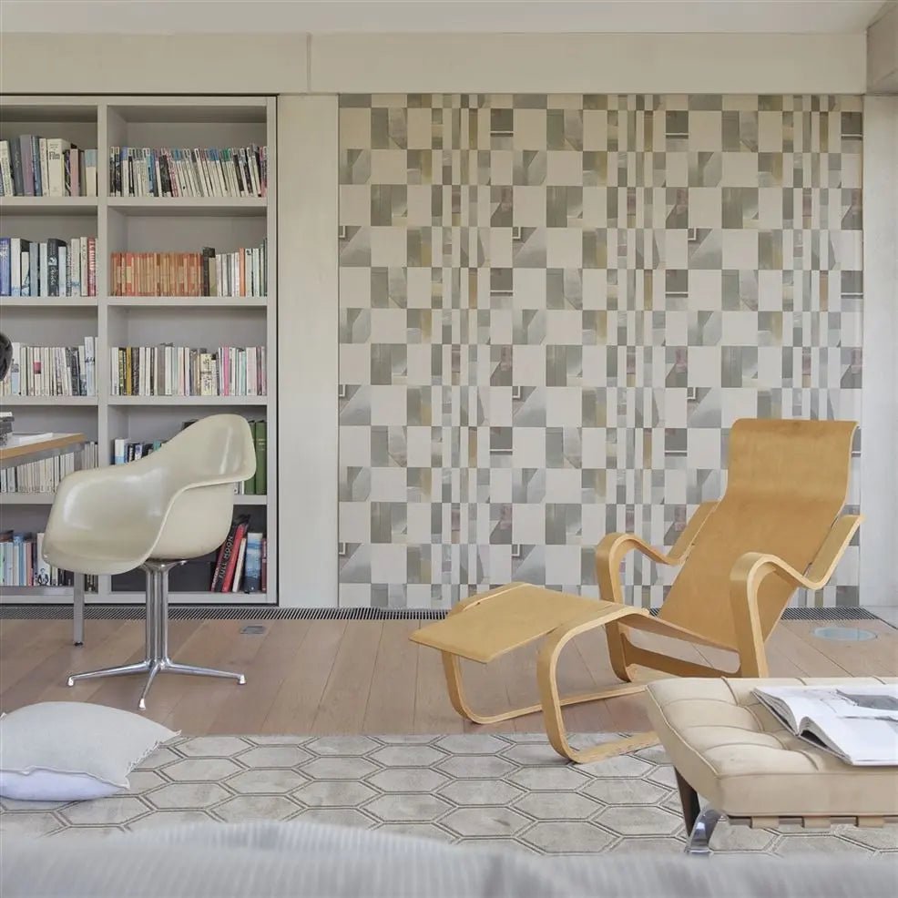 Parterre Wallpaper - Pewter - Designers Guild - PDG1122/01 - Premier Wallcovering