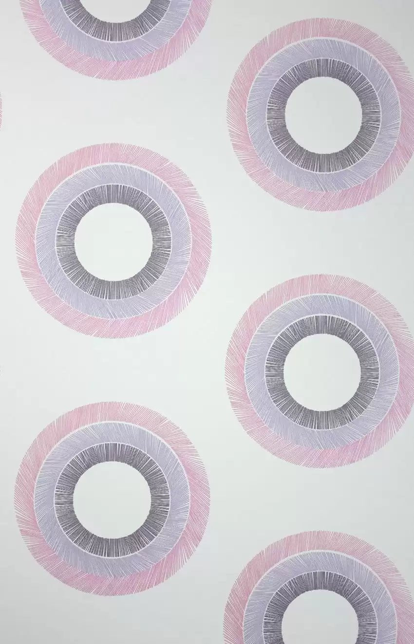 Parure Wallpaper - Linen/Fucsia/Purple - Osborne & Little - W6436-04 - Premier Wallcovering