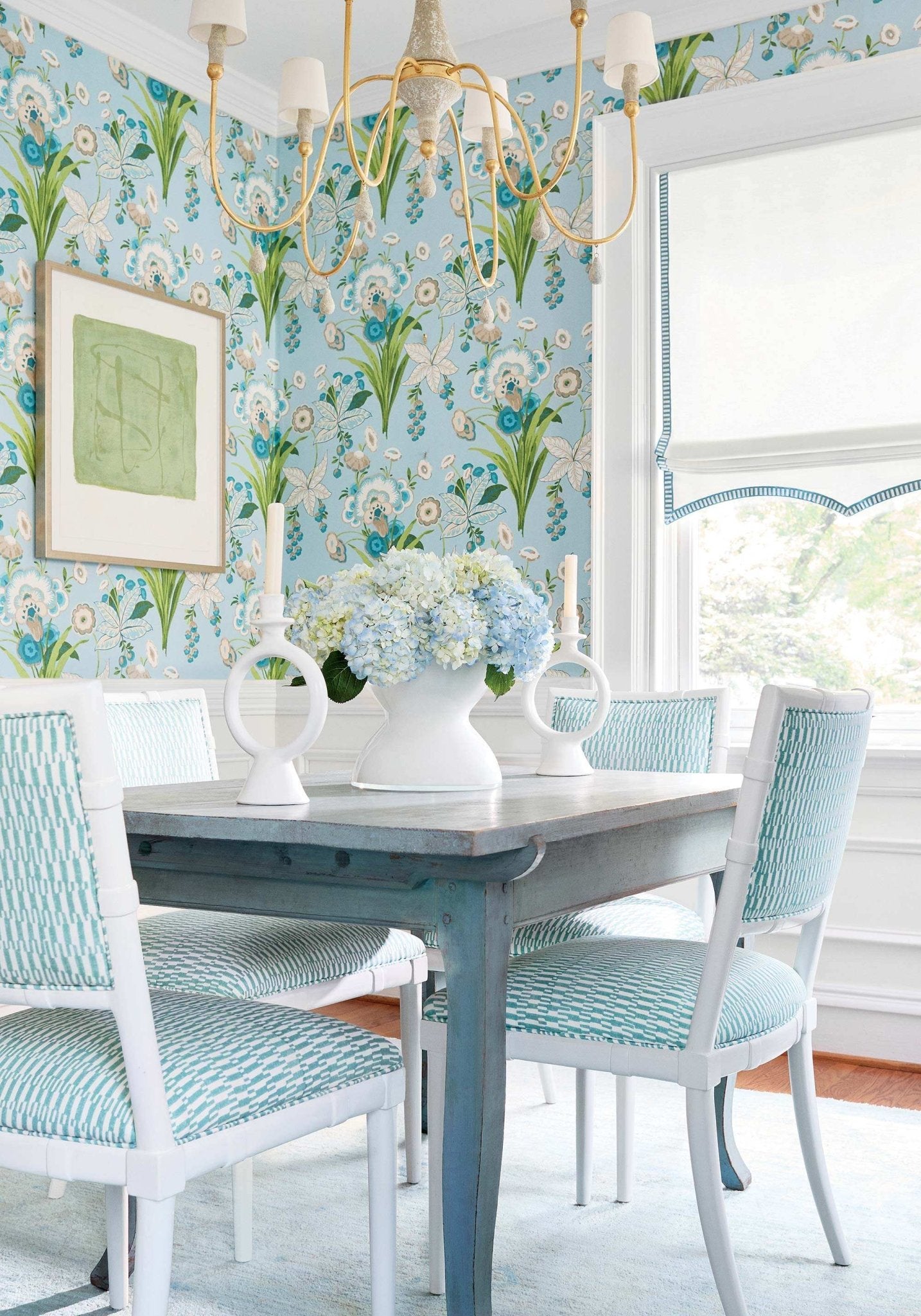 Pasadena Wallpaper - Navy - Thibaut - T20854 - Premier Wallcovering