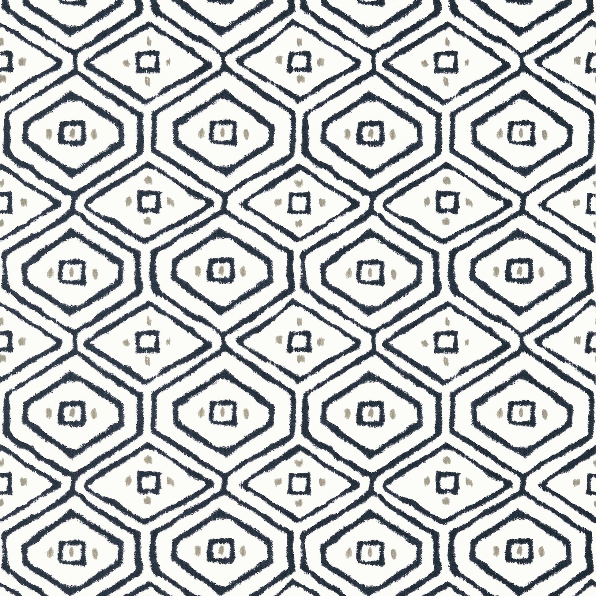Pass A Grille Wallpaper - Black - Thibaut - T10613 - Premier Wallcovering