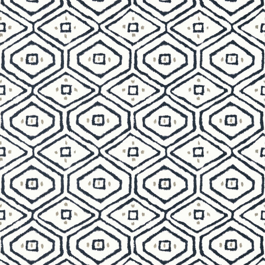Pass A Grille Wallpaper - Black - Thibaut - T10613 - Premier Wallcovering