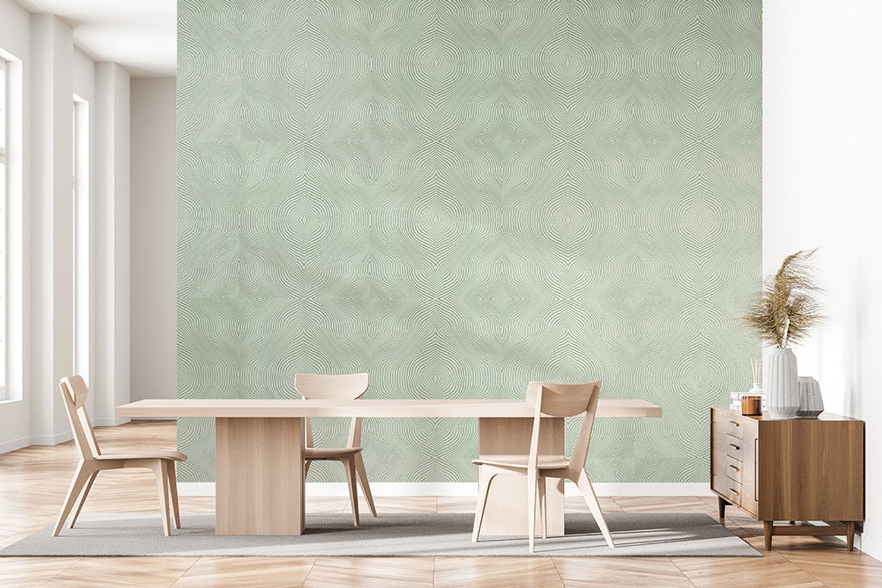 Passion Slow Living Geometric Wallpaper - Wasabi Green - Hohenberger - 30029 - Premier Wallcovering
