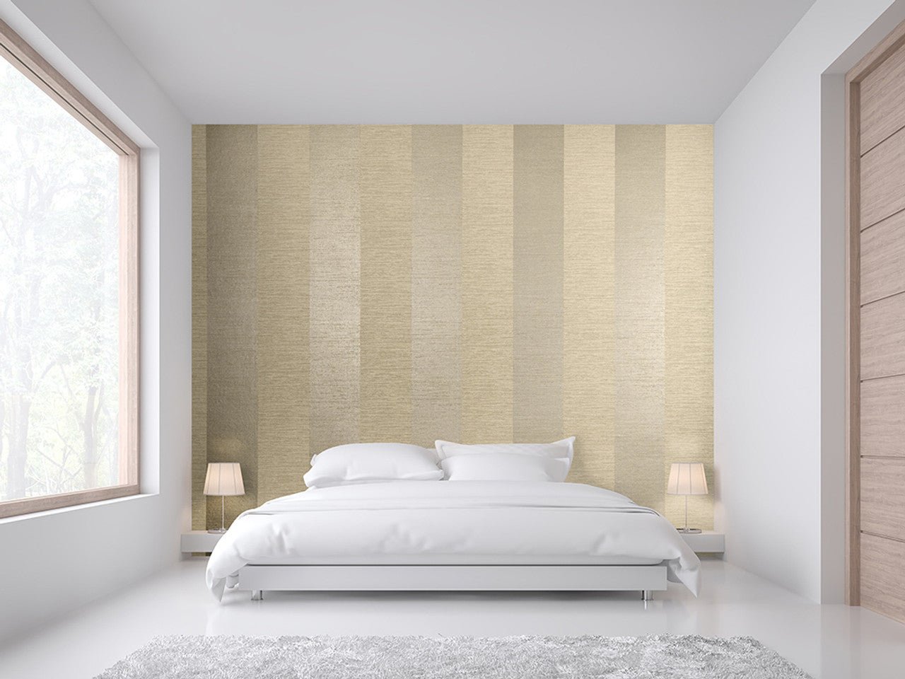 Passion Slow Living Stripe Wallpaper - Ochre Gold - Hohenberger - 30023 - Premier Wallcovering