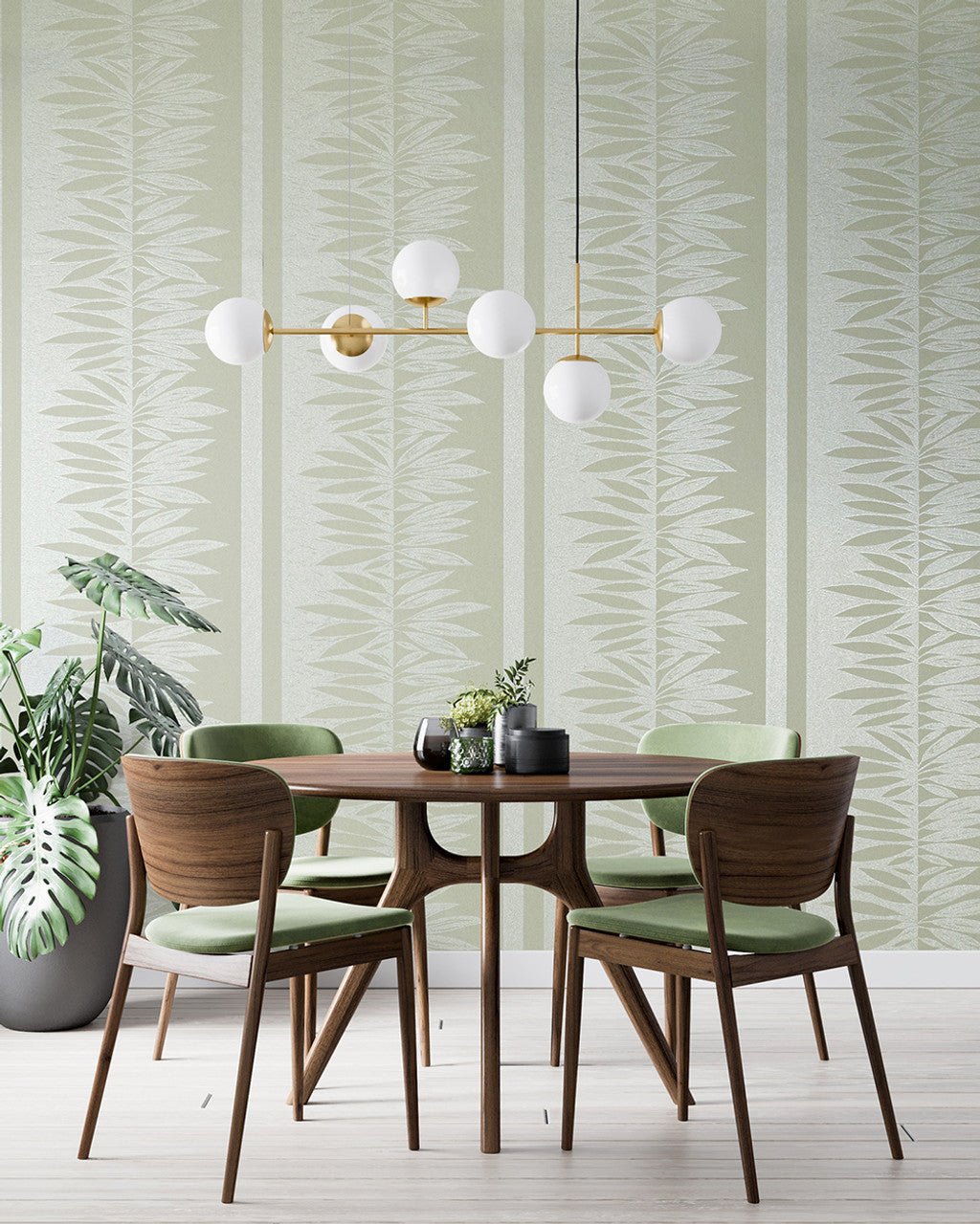 Passion Slow Living Wallpaper - Wasabi Green - Hohenberger - 30019 - Premier Wallcovering