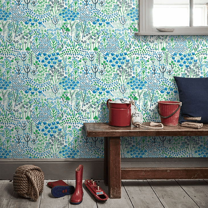 Pasture Wallpaper - Blue - A Street Prints - FD26350 - Premier Wallcovering
