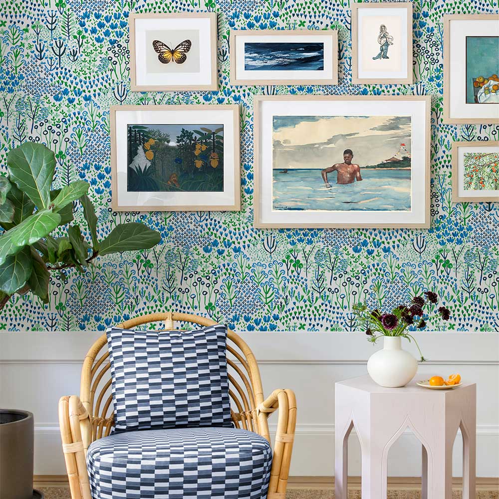 Pasture Wallpaper - Blue - A Street Prints - FD26350 - Premier Wallcovering