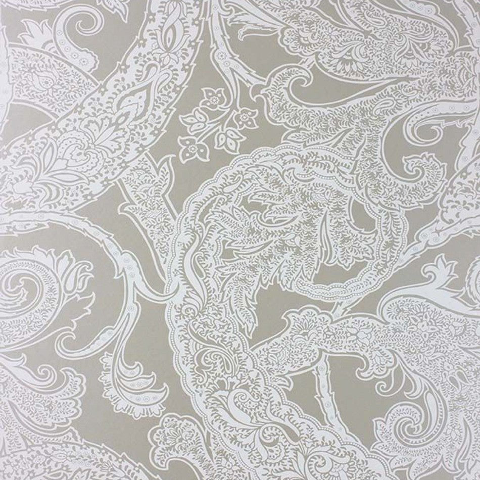 Patara Wallpaper - Metallic Gilver & White - Osborne & Little - W6750-03 - Premier Wallcovering