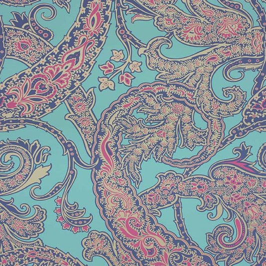 Patara Wallpaper - Jade/Sapphire/Fuchsia - Osborne & Little - W6750-01 - Premier Wallcovering