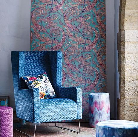 Patara Wallpaper - Black - Osborne & Little - W6750-07 - Premier Wallcovering