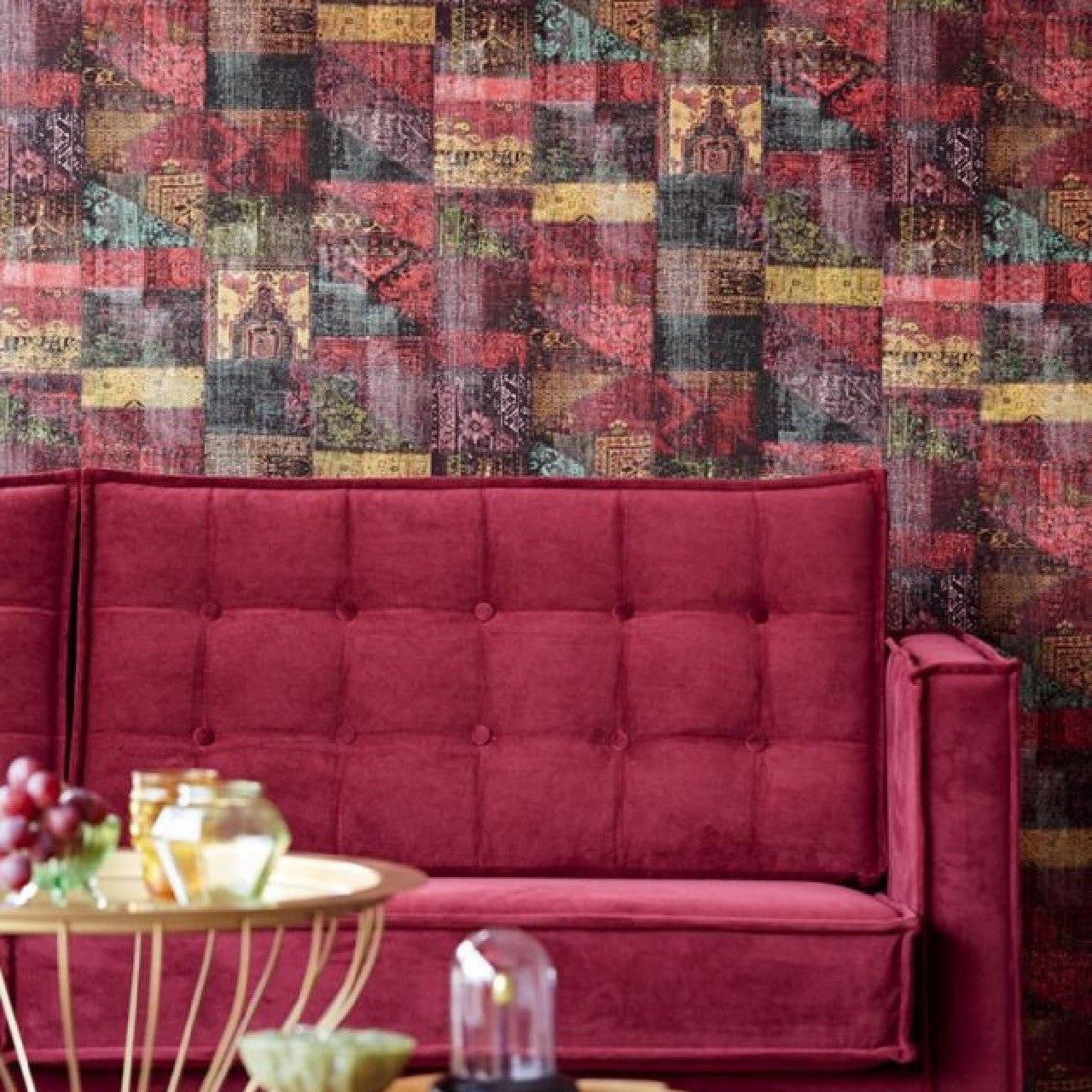 Patchwork Shabby Chic Masterpiece Wallpaper - Multi - Eijffinger - 358030 - Premier Wallcovering