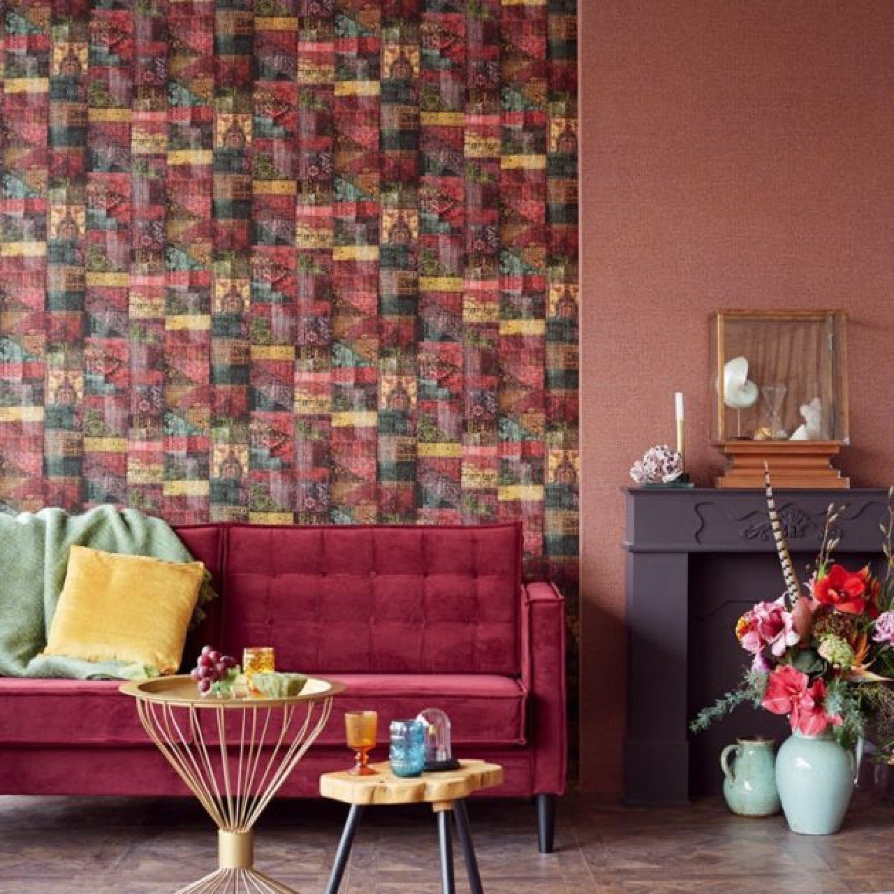 Patchwork Shabby Chic Masterpiece Wallpaper - Multi - Eijffinger - 358030 - Premier Wallcovering