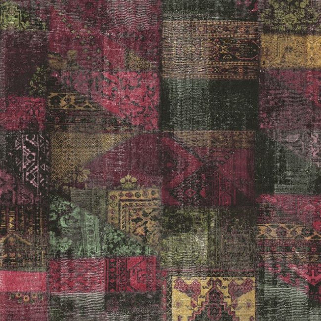 Patchwork Shabby Chic Masterpiece Wallpaper - Multi - Eijffinger - 358030 - Premier Wallcovering