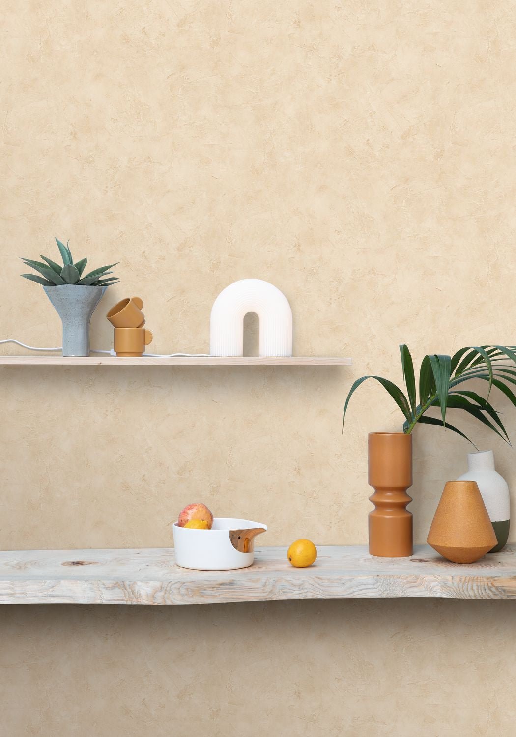 Patine Uni Wallpaper - Ble - Caselio - 100221225 - Premier Wallcovering