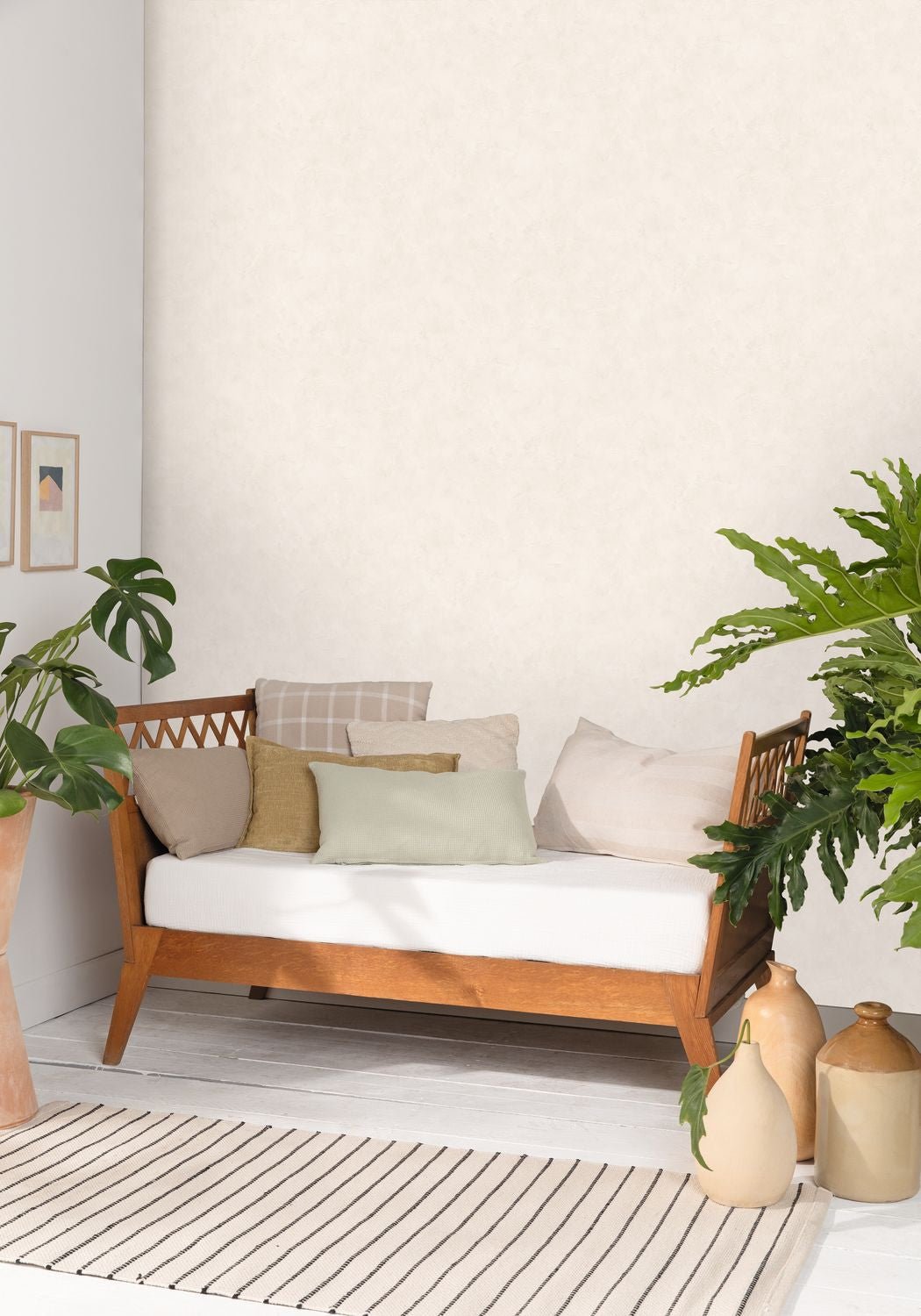 Patine Uni Wallpaper - Beige Clair - Caselio - 100221000 - Premier Wallcovering