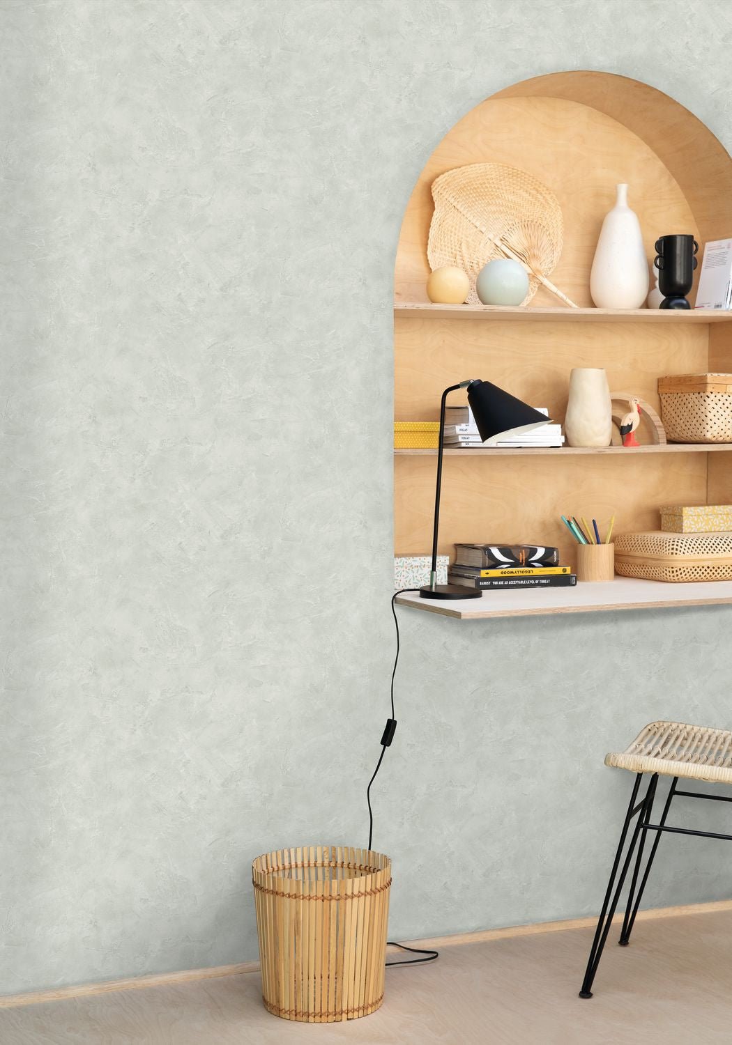 Patine Uni Wallpaper - Amande - Caselio - 100227232 - Premier Wallcovering