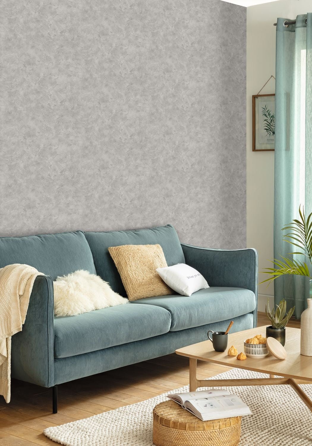 Patine Uni Wallpaper - Argile - Caselio - 100229560 - Premier Wallcovering