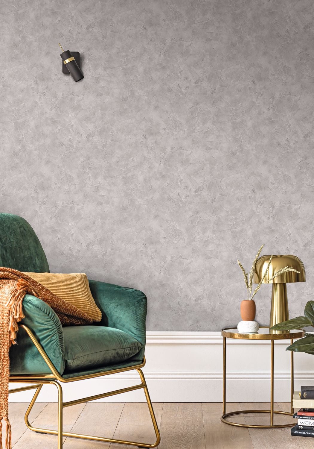 Patine Uni Wallpaper - Calcaire - Caselio - 100220430 - Premier Wallcovering