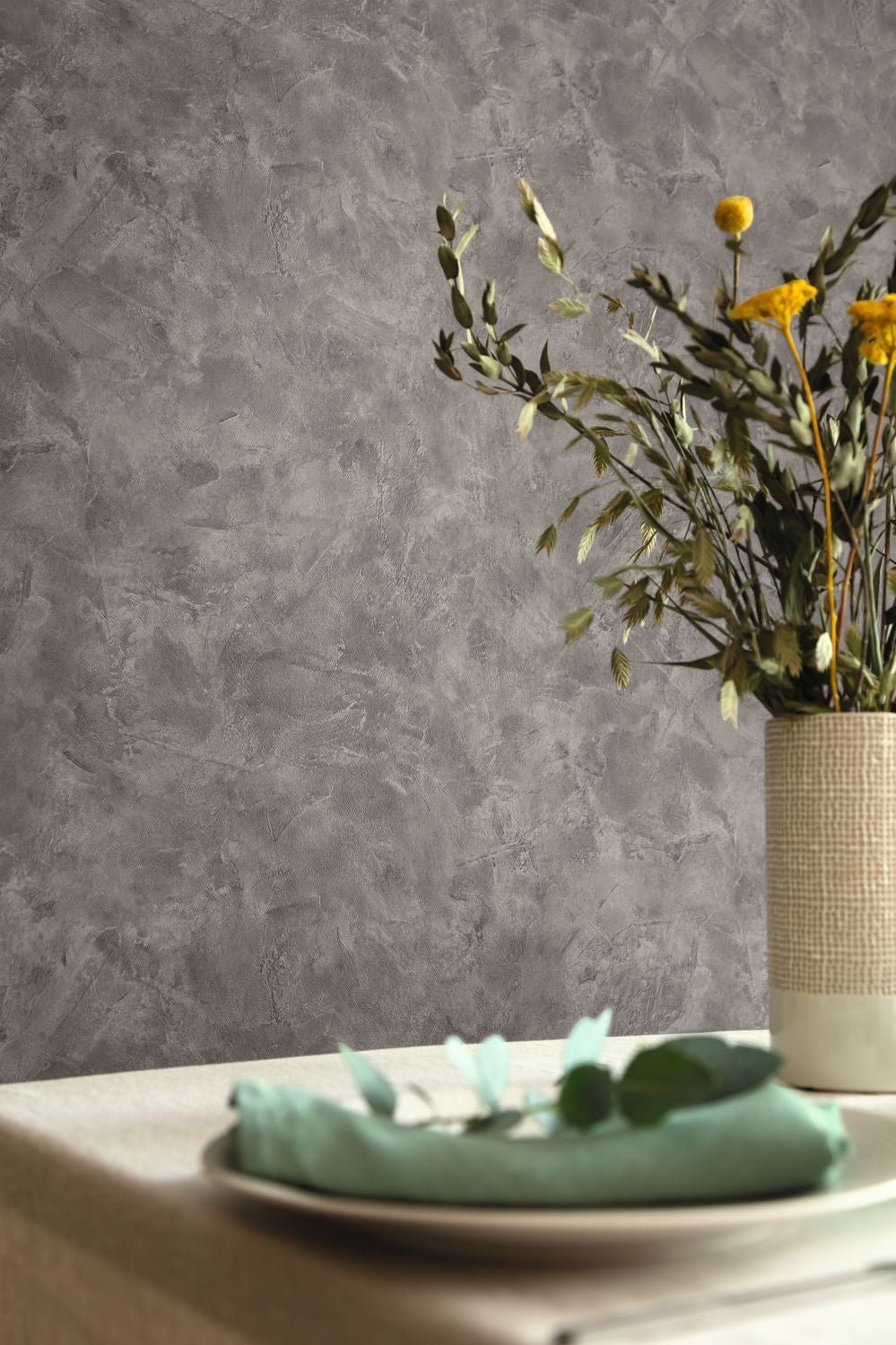 Patine Uni Wallpaper - Sepia - Caselio - 100229797 - Premier Wallcovering