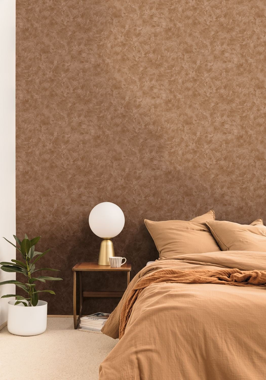 Patine Uni Wallpaper - Amande - Caselio - 100222755 - Premier Wallcovering