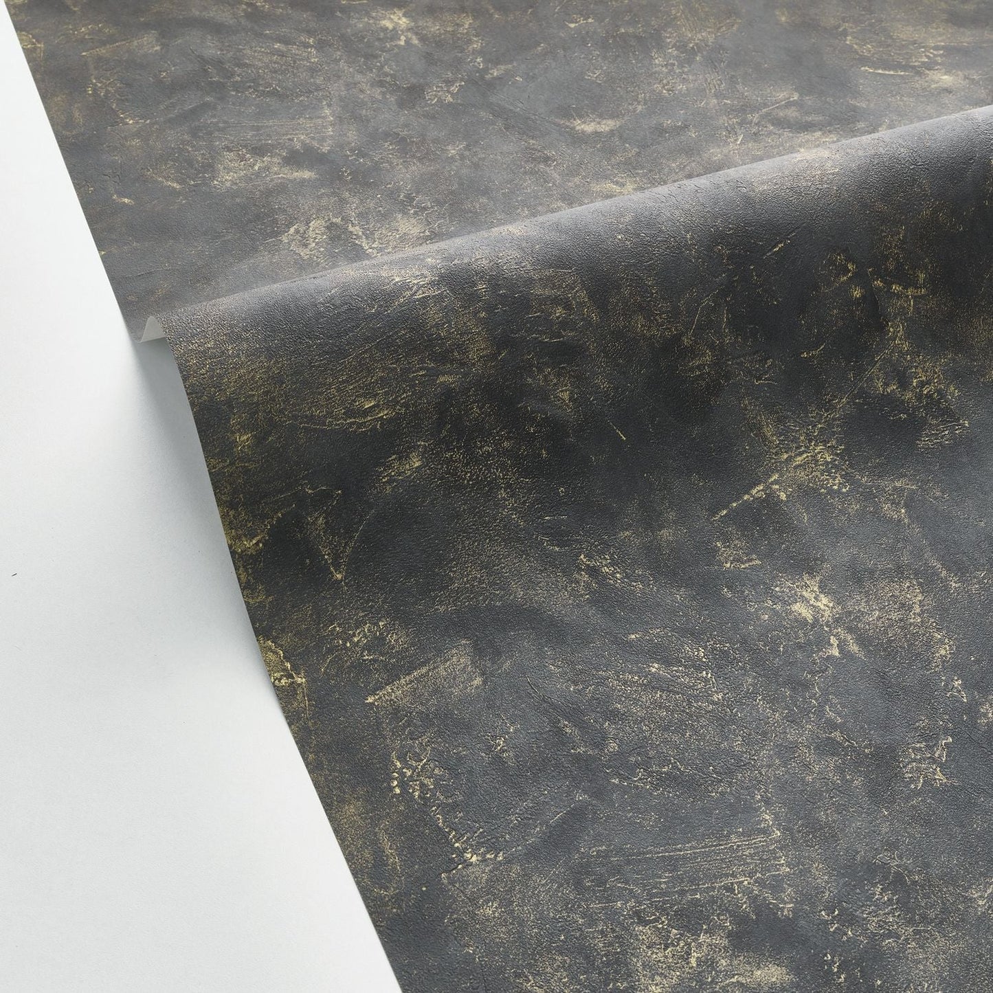 Patine Uni Wallpaper - Noir - Caselio - 100229998 - Premier Wallcovering