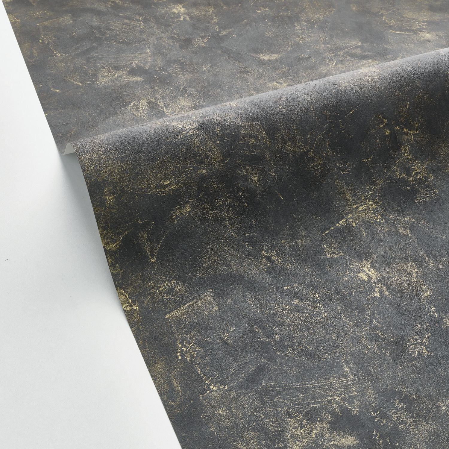 Patine Uni Wallpaper - Noir - Caselio - 100229998 - Premier Wallcovering