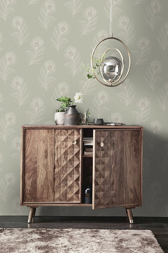 Pavona Wallpaper - Sage - Holden Décor - 36240 - Premier Wallcovering