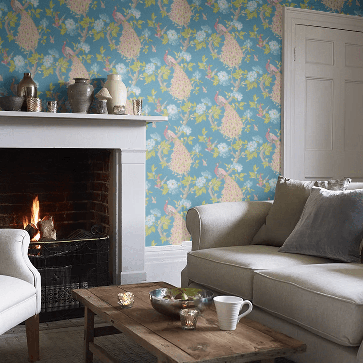 Pavona Wallpaper - Sylvie - Little Greene - 0245PASYLVI - Premier Wallcovering
