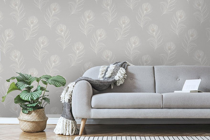 Pavona Wallpaper - Grey - Holden Décor - 36241 - Premier Wallcovering