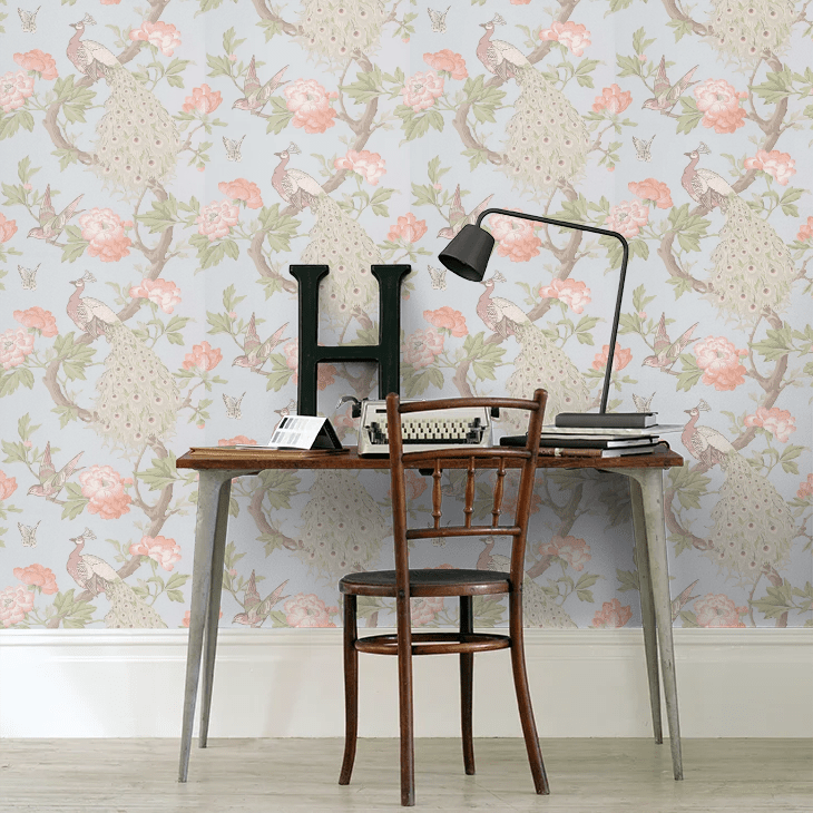 Pavona Wallpaper - Pearl - Little Greene - 0245PAPEARL - Premier Wallcovering
