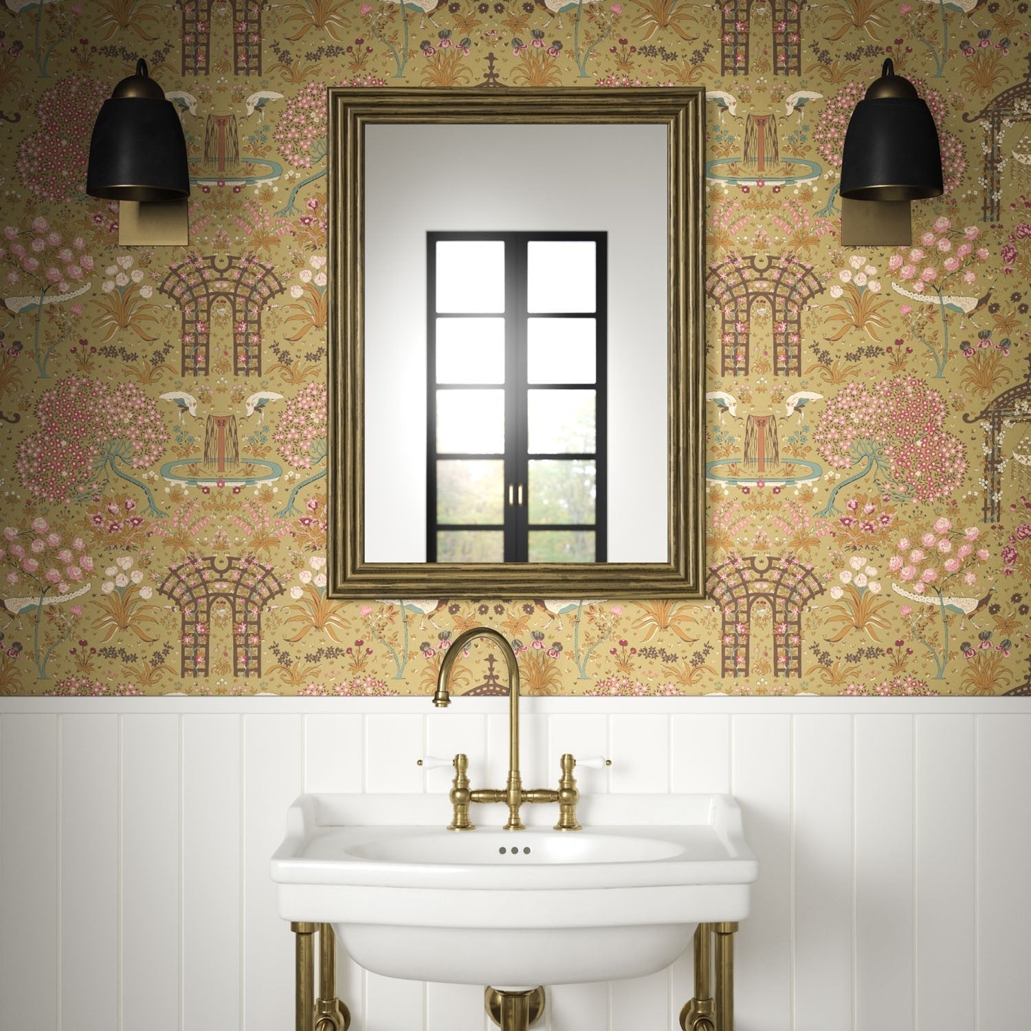 Pavone Wallpaper - Antique - Warner House - Premier Wallcovering