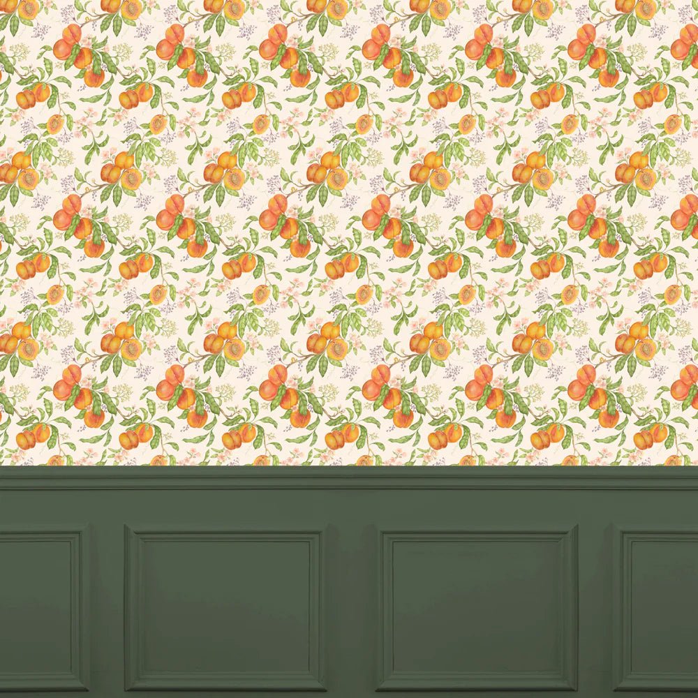 Peach Harvest Wallpaper - Orange - Voyage Maison - PHARVES/WPO/MUL - Premier Wallcovering