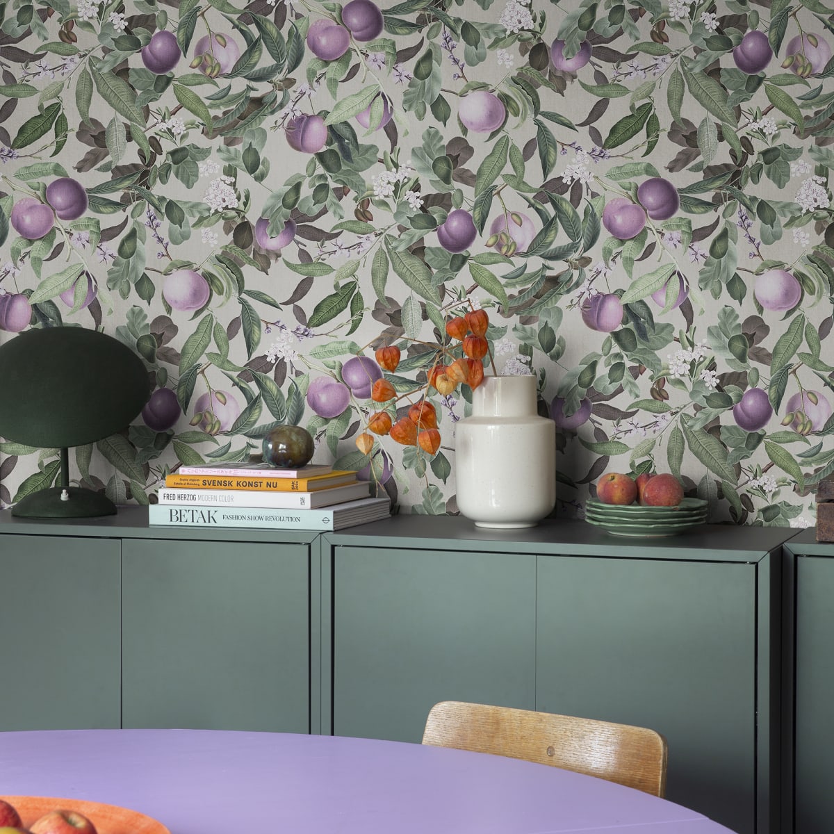 Peach Valley Wallpaper - Lilac - Rebel Walls - R17991 - Premier Wallcovering