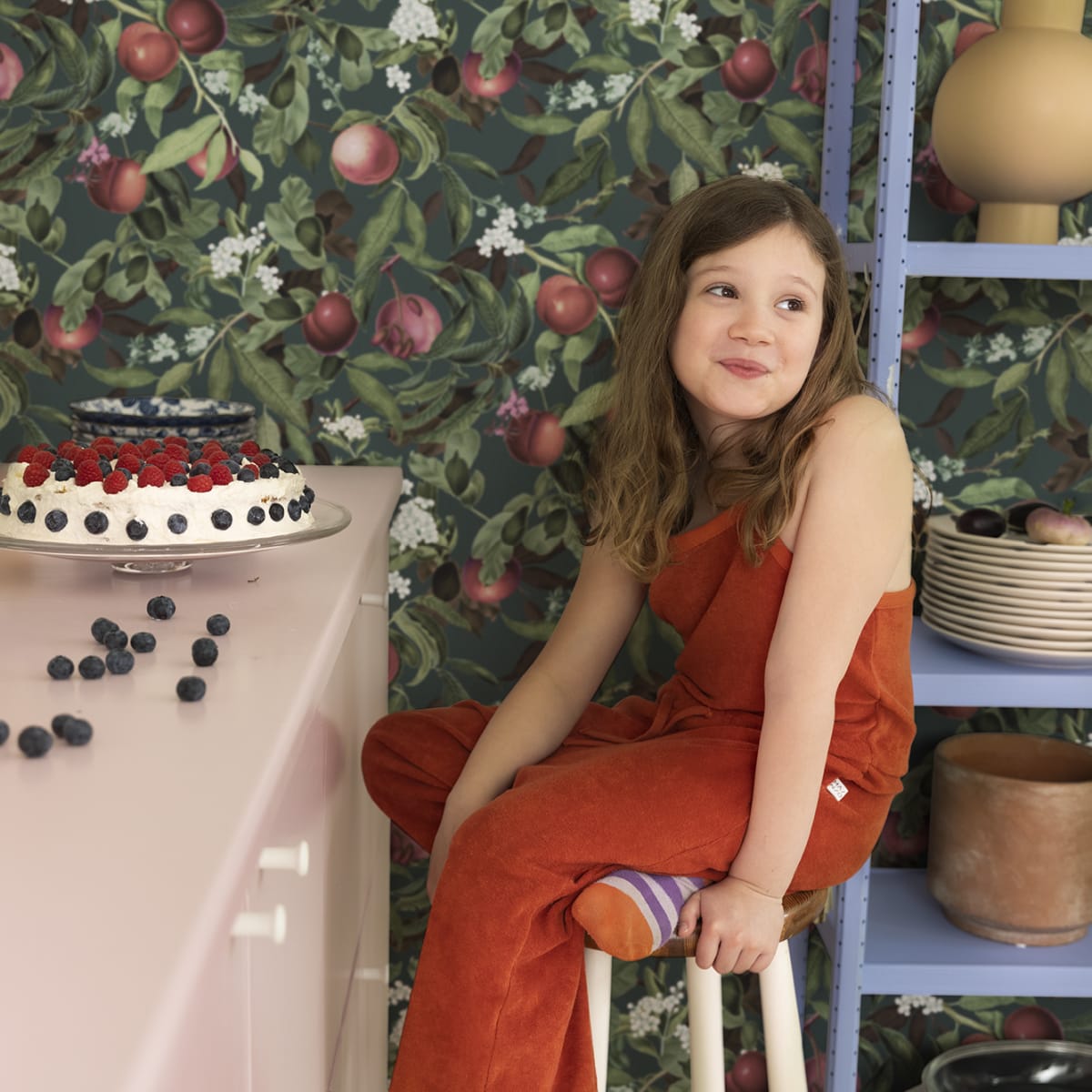 Peach Valley Wallpaper - Summer - Rebel Walls - R17993 - Premier Wallcovering