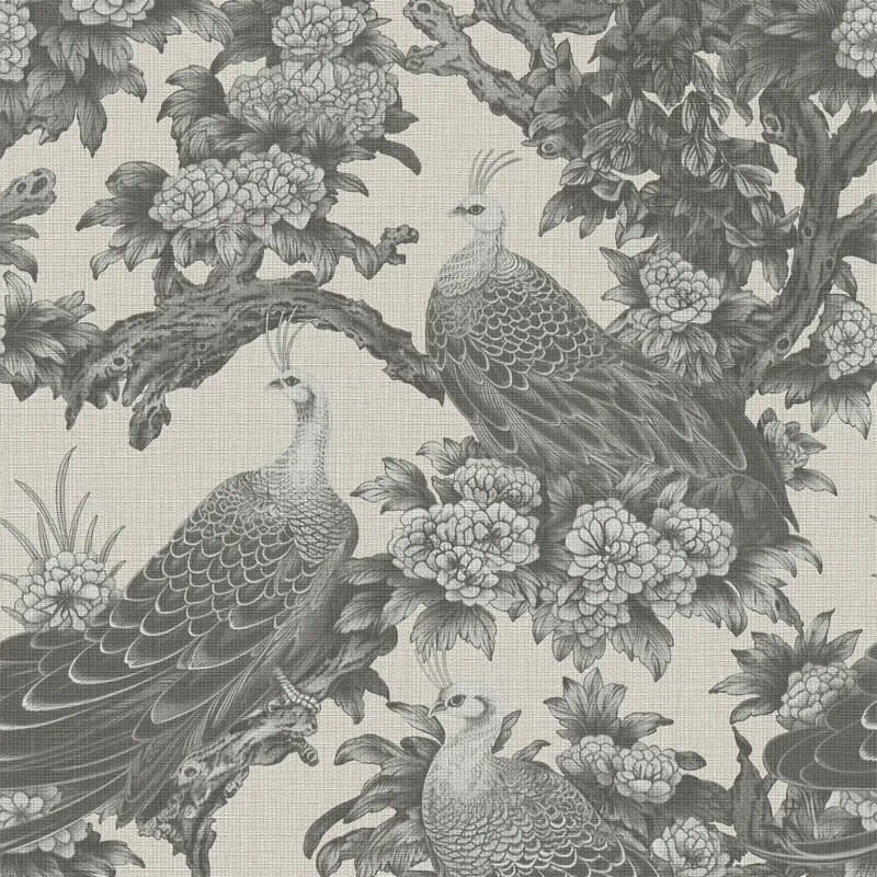 Peacock Garden Wallpaper - Grey/Beige - Michalsky Living - 39982-3 - Premier Wallcovering