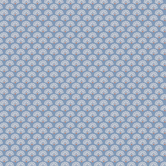 Peacock Geo Wallpaper - Blue Cream - Joules - 120880 - Premier Wallcovering