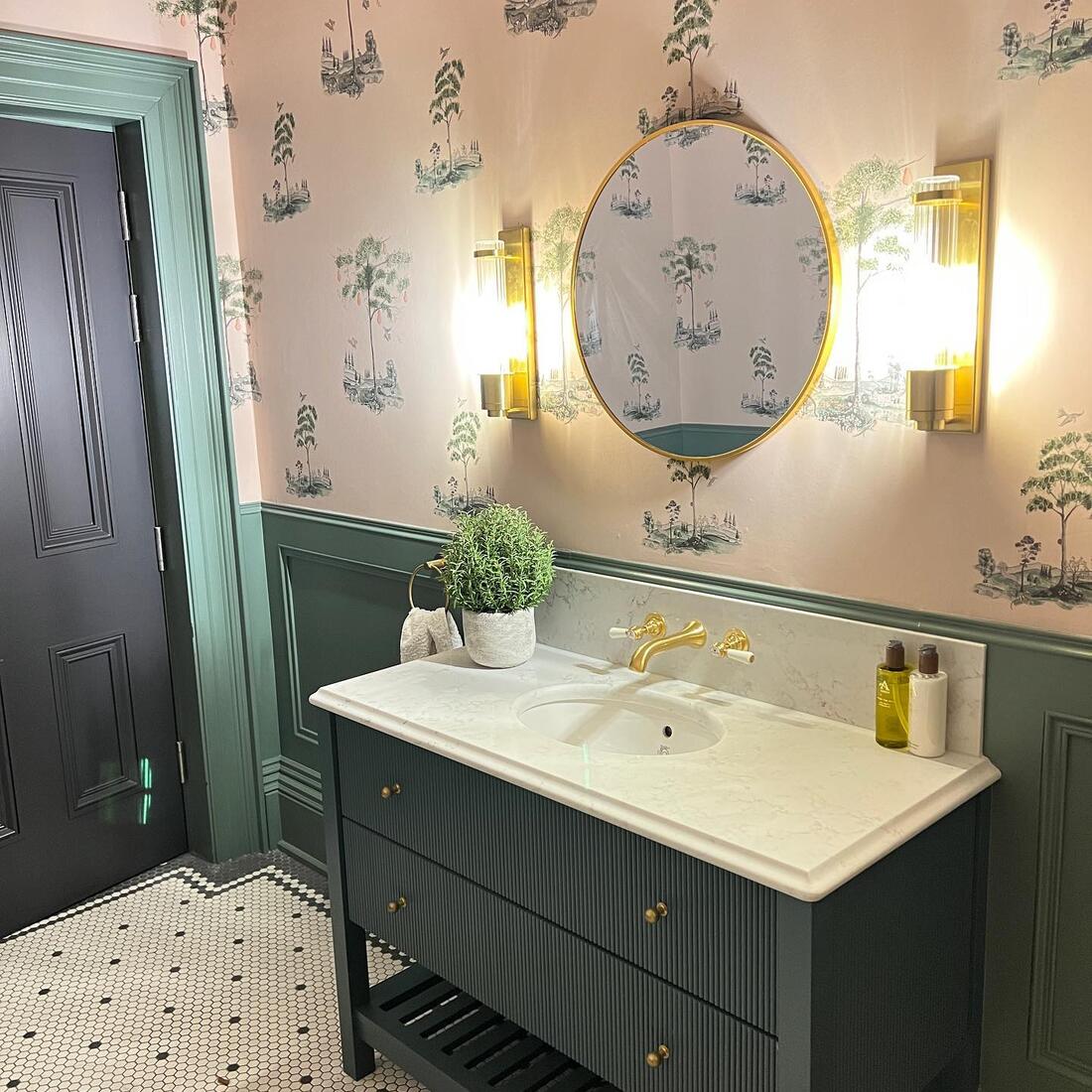 Pear Tree Wallpaper - Setting Plaster - Andrew Martin - KKPTSP - Premier Wallcovering