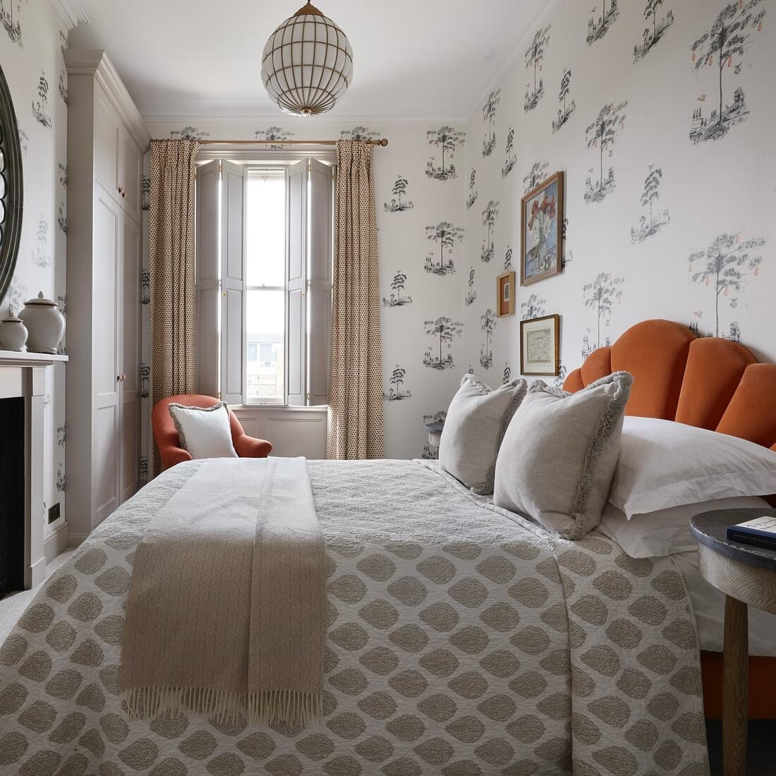 Pear Tree Wallpaper - Graphite - Andrew Martin - KKPTGR - Premier Wallcovering